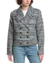 Cabi Radiance Wool-blend Tweed Jacket In Gray