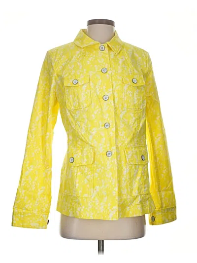 Pre-owned Cabi Raincoat In Yellow