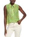 Cabi Shine Top In Green