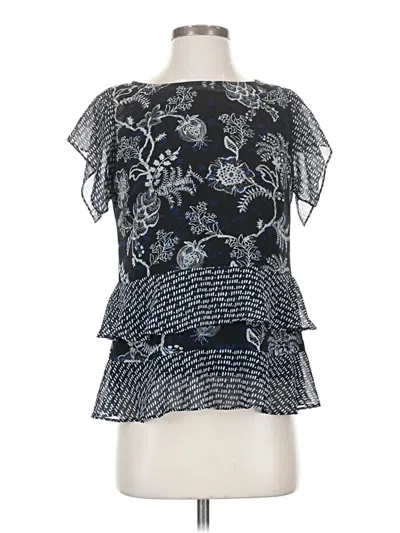 Pre-owned Cabi Short Sleeve Blouse In Blue