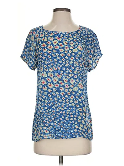 Pre-owned Cabi Short Sleeve Blouse In Blue