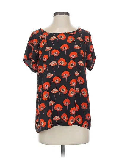 Pre-owned Cabi Short Sleeve Blouse In Orange