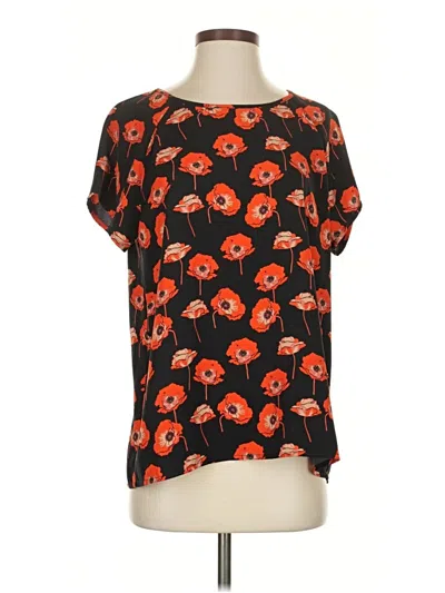 Pre-owned Cabi Short Sleeve Blouse In Orange