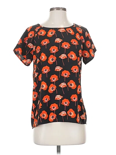 Pre-owned Cabi Short Sleeve Blouse In Orange
