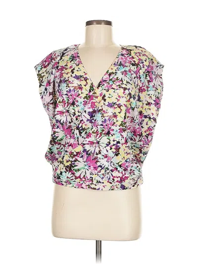 Pre-owned Cabi Short Sleeve Blouse In Pink