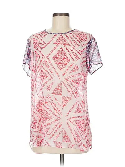 Pre-owned Cabi Short Sleeve Blouse In Pink