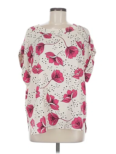 Pre-owned Cabi Short Sleeve Blouse In Pink