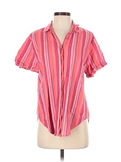 Pre-owned Cabi Short Sleeve Blouse In Pink