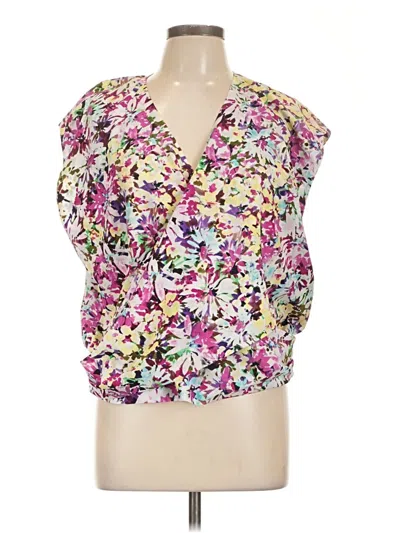 Pre-owned Cabi Short Sleeve Blouse In Pink