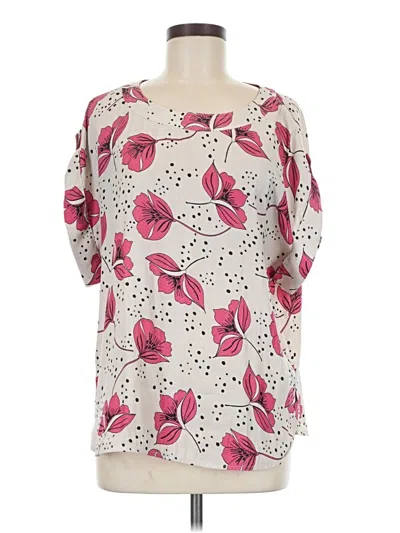 Pre-owned Cabi Short Sleeve Blouse In Pink