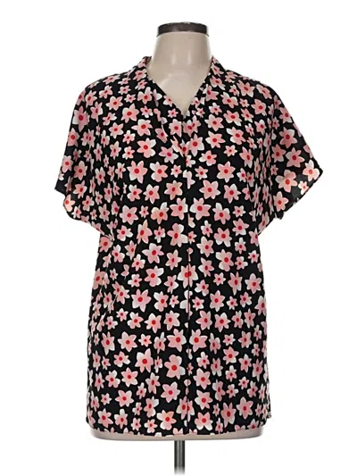 Pre-owned Cabi Short Sleeve Blouse In Pink