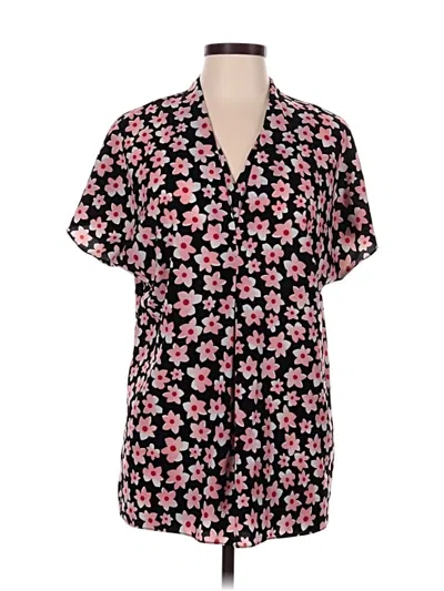Pre-owned Cabi Short Sleeve Blouse In Pink