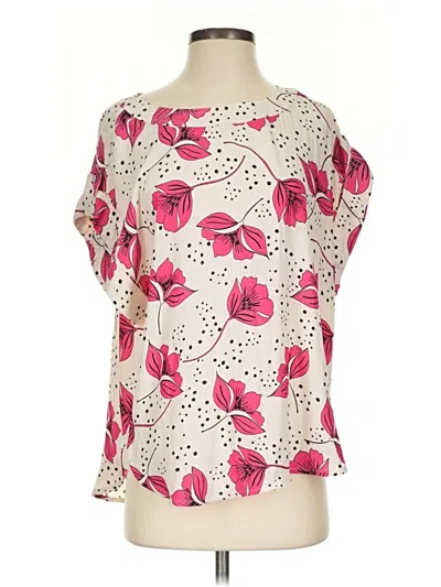 Pre-owned Cabi Short Sleeve Blouse In Pink