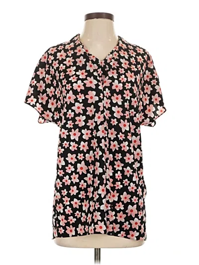 Pre-owned Cabi Short Sleeve Blouse In Pink