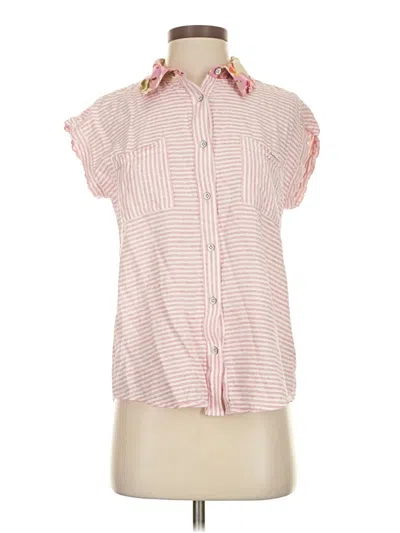Pre-owned Cabi Short Sleeve Polo Shirt In Pink