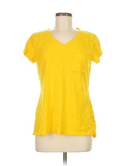 Pre-owned Cabi Short Sleeve T-shirt In Yellow