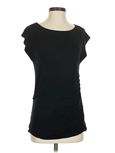 Pre-owned Cabi Short Sleeve Top Black Scoop Neck Tops