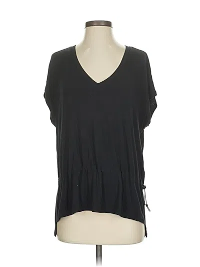 Pre-owned Cabi Short Sleeve Top Black V Neck Tops