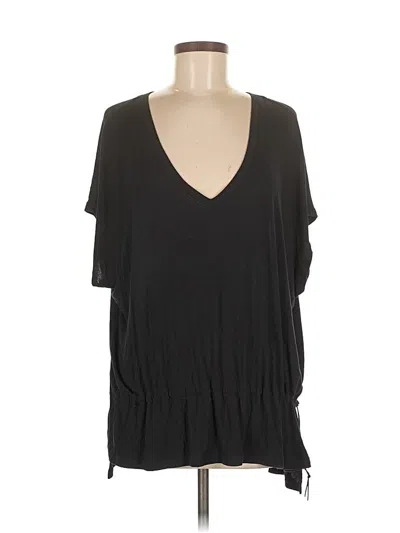 Pre-owned Cabi Short Sleeve Top Black V Neck Tops