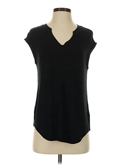 Pre-owned Cabi Short Sleeve Top Black V-neck Tops