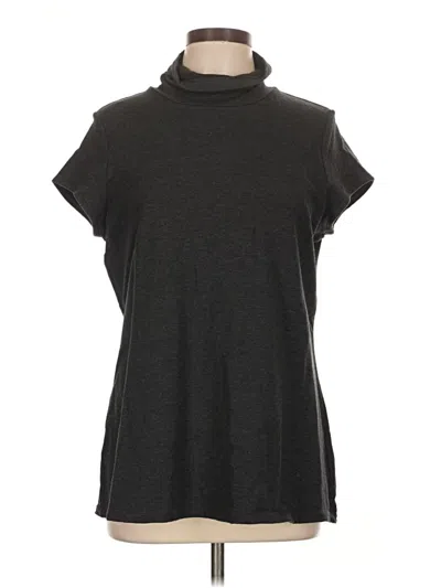 Pre-owned Cabi Short Sleeve Top Gray Cowl Neck Tops