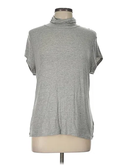 Pre-owned Cabi Short Sleeve Top Gray Cowl Neck Tops