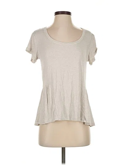 Pre-owned Cabi Short Sleeve Top Gray Scoop Neck Tops