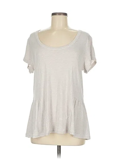 Pre-owned Cabi Short Sleeve Top Gray Scoop Neck Tops
