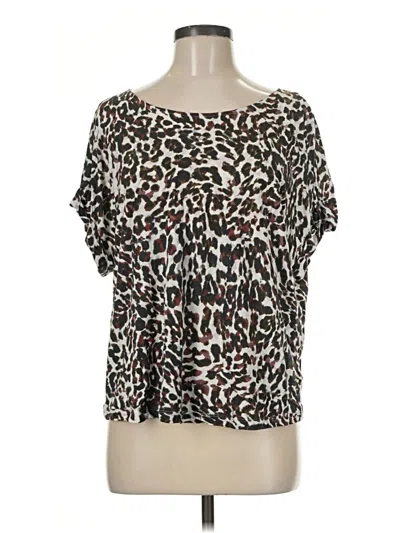 Pre-owned Cabi Short Sleeve T-shirt In Brown