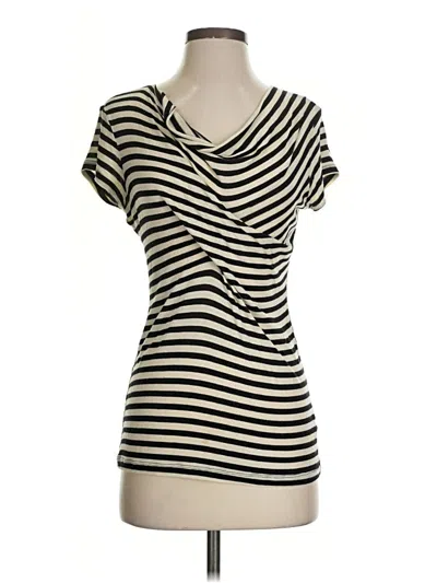 Pre-owned Cabi Short Sleeve T-shirt In Ivory