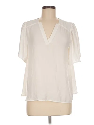 Pre-owned Cabi Short Sleeve T-shirt In Ivory