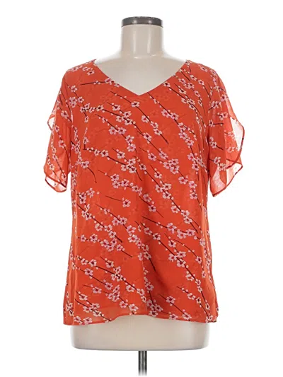 Pre-owned Cabi Short Sleeve T-shirt In Orange
