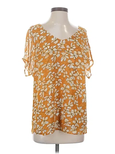 Pre-owned Cabi Short Sleeve T-shirt In Orange