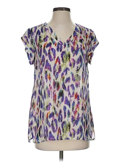 Pre-owned Cabi Short Sleeve T-shirt In Purple