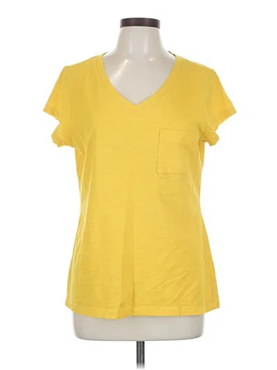 Pre-owned Cabi Short Sleeve T-shirt In Yellow