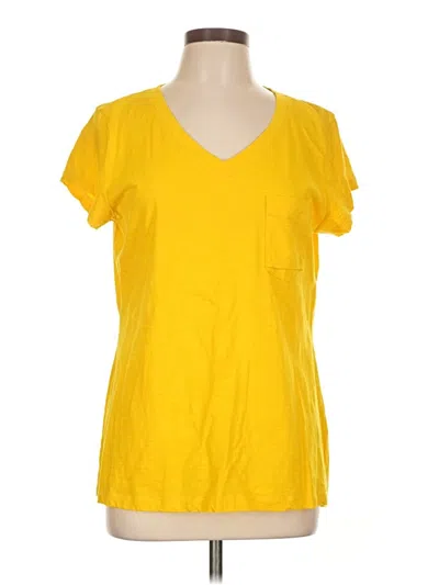 Pre-owned Cabi Short Sleeve T-shirt In Yellow