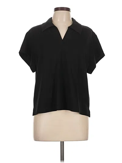 Pre-owned Cabi Short Sleeve Turtleneck In Black