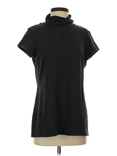 Pre-owned Cabi Short Sleeve Turtleneck In Black
