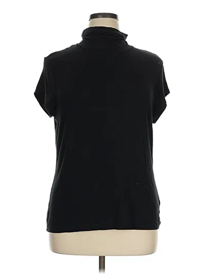 Pre-owned Cabi Short Sleeve Turtleneck In Black