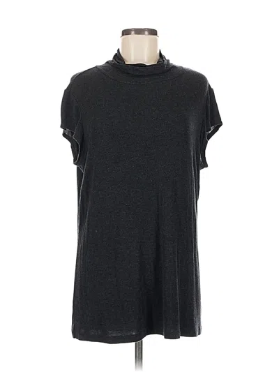 Pre-owned Cabi Short Sleeve Turtleneck In Gray