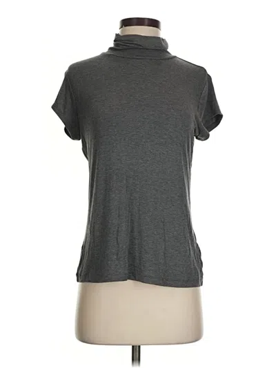 Pre-owned Cabi Short Sleeve Turtleneck In Gray