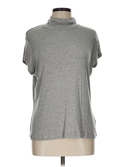 Pre-owned Cabi Short Sleeve Turtleneck In Gray