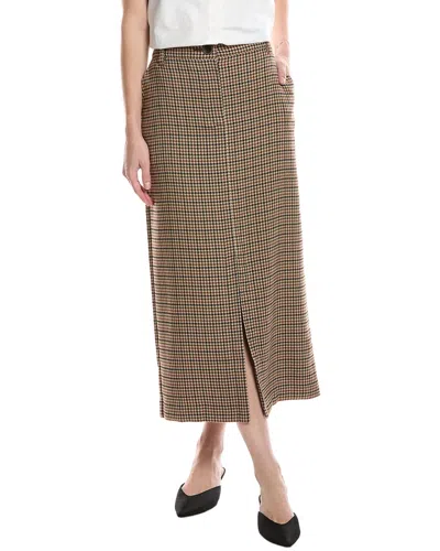 Cabi Showroom Skirt In Brown