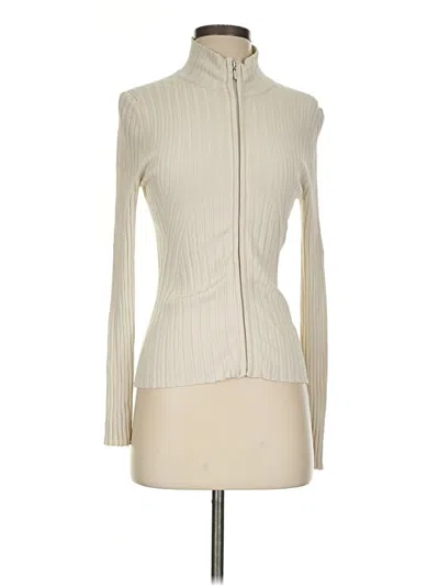 Pre-owned Cabi Silk Pullover Sweater In Ivory