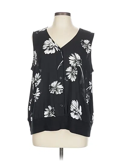 Pre-owned Cabi Sleeveless Blouse In Black