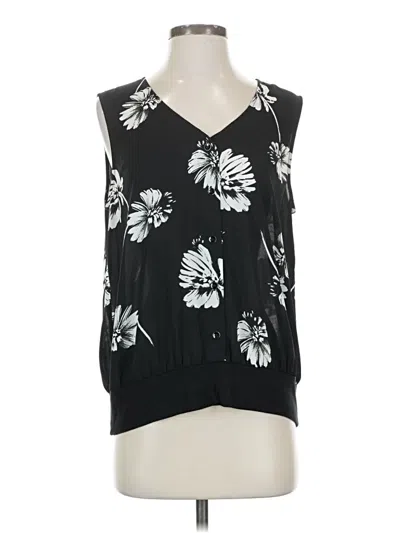 Pre-owned Cabi Sleeveless Blouse In Black