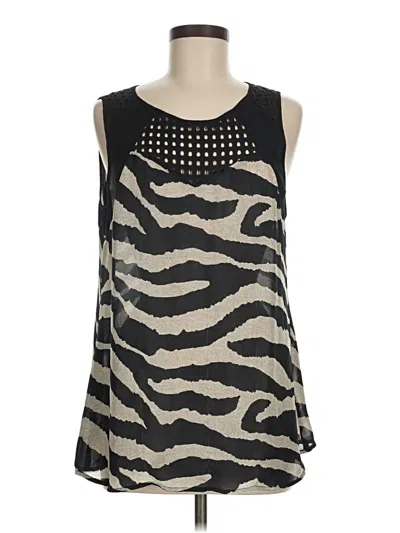 Pre-owned Cabi Sleeveless Blouse In Black
