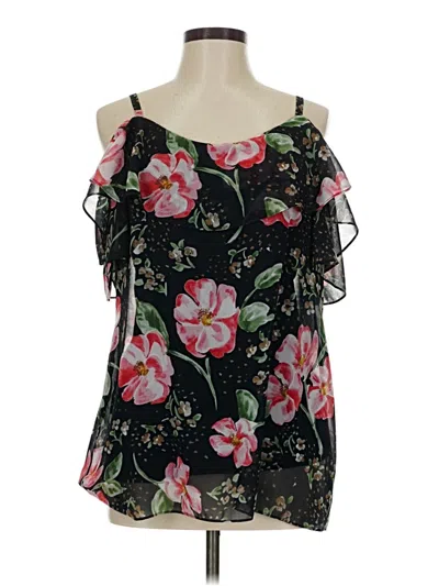 Pre-owned Cabi Sleeveless Blouse In Black