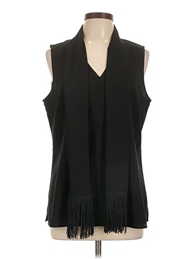 Pre-owned Cabi Sleeveless Blouse In Black