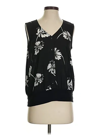 Pre-owned Cabi Sleeveless Blouse In Black